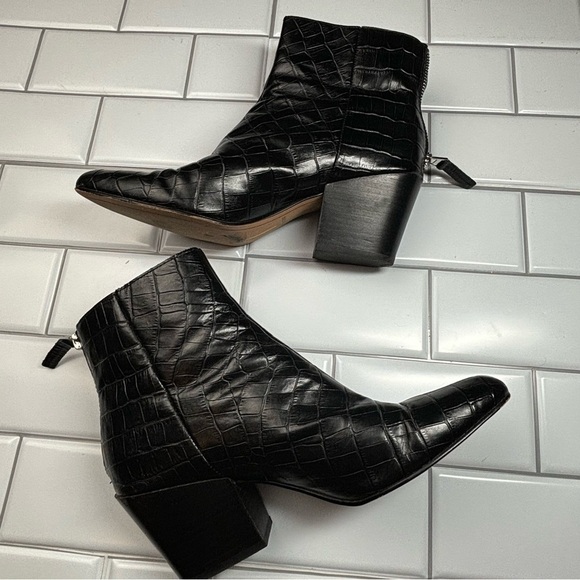 Dolce Vita Coltyn Black Leather Rear Zip Bootie size‎ 8 - Picture 14 of 16